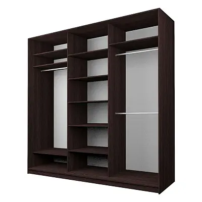 картинка Шкаф-купе 3-х дверный МАКС с зеркалом по центру от магазина КУПИ КУПЕ